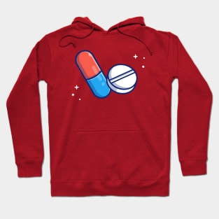 Pill And Tablet Cartoon Hoodie